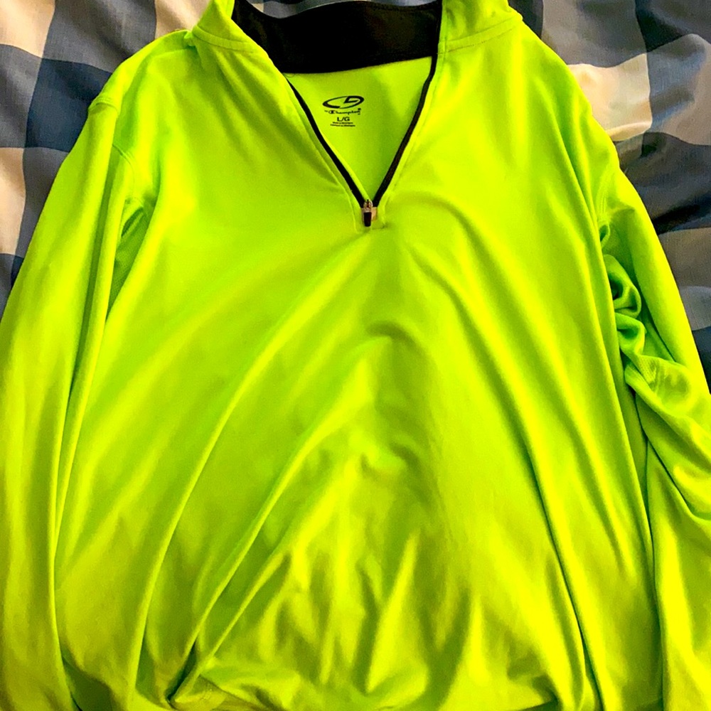 Champion 1/4 Zip Running Pullover-Large